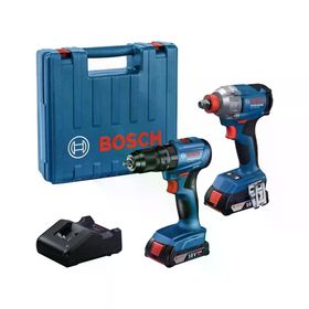 Bosch 06019N2124 GDX 18V-285+GSB 185-LI 2'li Somun Sıkma ve Darbeli Matkap Seti