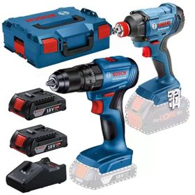 Bosch 06019N2124 GDX 18V-285+GSB 185-LI 2'li Somun Sıkma ve Darbeli Matkap Seti