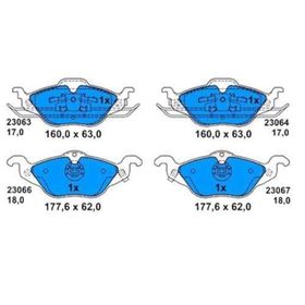 Bosch 0986424456 Ön Fren Balatası