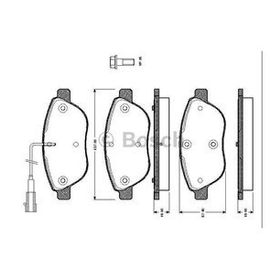 Bosch 0986424596 Ön Fren Balatası