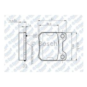 Bosch 0986424754 Arka Fren Balatası