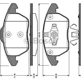 Bosch 0986424825 Ön Fren Balatası