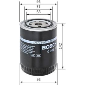 Bosch 0986452400 A4 1.9 TDI Passat Yağ Filtresi