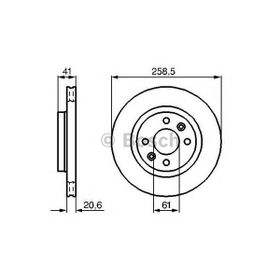 Bosch 0986478124 Orta Ön Fren Aynası