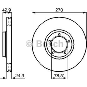 Bosch 0986478166 Ford Transit 92> T15-M15 Çap: 27 Ön Fren Diski