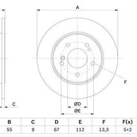 Bosch 0986478325 Arka Fren Diski
