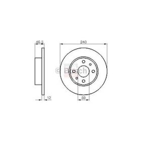 Bosch 0986478353 Uno 70 240.5X12x4dl Ön Fren Aynası