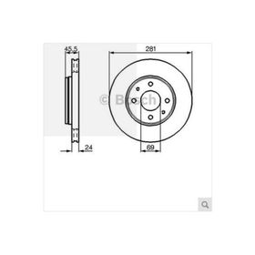 Bosch 0986478493 Oto Ön Fren Diski