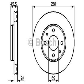 Bosch 0986478493 Oto Ön Fren Diski
