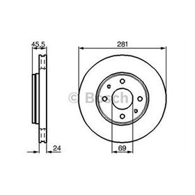 Bosch 0986478493 Oto Ön Fren Diski