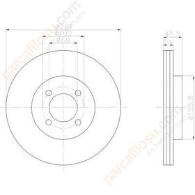 Bosch 0986478493 Oto Ön Fren Diski