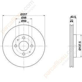 Bosch 0986478639 Oto Ön Fren Diski