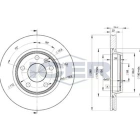 Bosch 0986478869 280 22-20 mm Hava Kanallı Kaplamalı Yüksek Karbon Alaşımlı 8E0615301P Ön Fren Diski