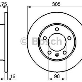 Bosch 0986478970 Oto Arka Fren Diski