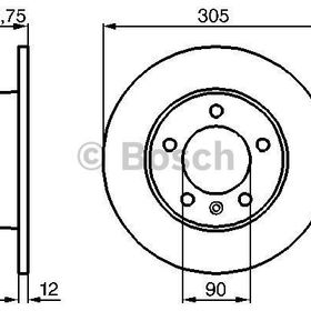 Bosch 0986478970 Oto Arka Fren Diski