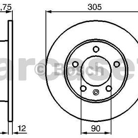 Bosch 0986478970 Oto Arka Fren Diski