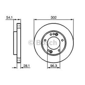 Bosch 0986479230 Kia Sorento 2.4 İe 16V 02 2.5 V6 Crdı 02 3.5 V6 24V 02 302X28x5dl Havalı Df4395 517123 Ön Fren Diski