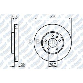 Bosch 0986479267 Ön Fren Aynası