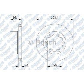 Bosch 0986479296 Arka Fren Diski