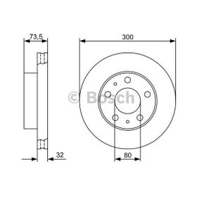 Bosch 0986479315 Ön Fren Aynası