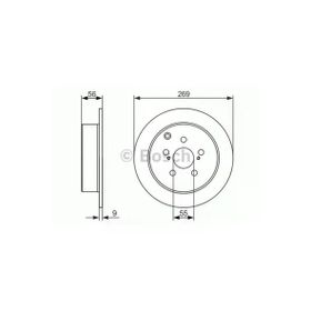 Bosch 0986479658 Toyota Celica 99-05 Prius 03-09 Arka Fren Aynası