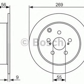 Bosch 0986479658 Toyota Celica 99-05 Prius 03-09 Arka Fren Aynası