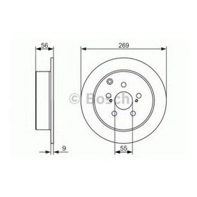 Bosch 0986479658 Toyota Celica 99-05 Prius 03-09 Arka Fren Aynası