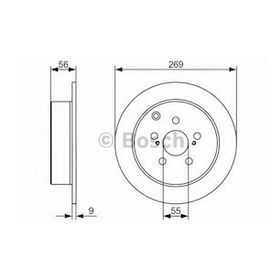 Bosch 0986479658 Toyota Celica 99-05 Prius 03-09 Arka Fren Aynası