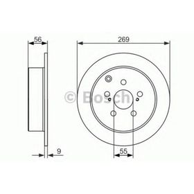 Bosch 0986479658 Toyota Celica 99-05 Prius 03-09 Arka Fren Aynası