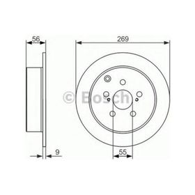 Bosch 0986479658 Toyota Celica 99-05 Prius 03-09 Arka Fren Aynası