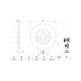 Bosch 0986479659 Ön Fren Aynası
