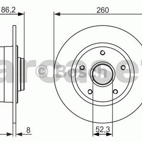 Bosch 0986479684 Oto Arka Fren Diski