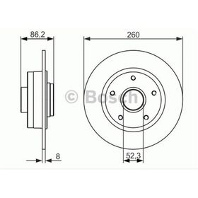 Bosch 0986479684 Oto Arka Fren Diski