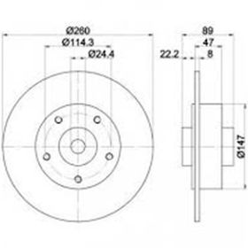 Bosch 0986479708 Rulmansız Arka Fren Aynası