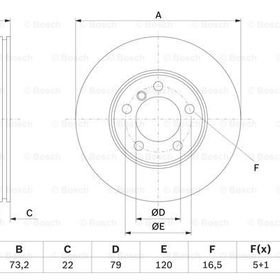 Bosch 0986479A18 Ön Fren Aynası
