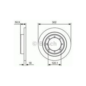 Bosch 0986479A93 Renault Master III 2.3Dci 10> Çift Teker Arka Fren Aynası Diski