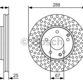 Bosch 0986479R69 Ön Fren Diski