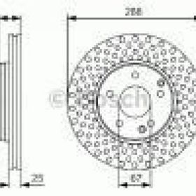 Bosch 0986479R69 Ön Fren Diski