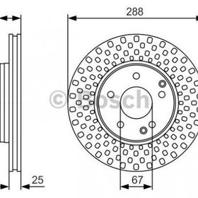 Bosch 0986479R69 Ön Fren Diski