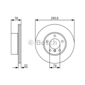 Bosch 0986479R72 BMW E39 96-02 34111163013 Ön Fren Diski