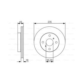 Bosch 0986479S46 Ön Fren Aynası