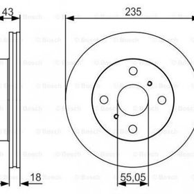 Bosch 0986479S46 Ön Fren Aynası