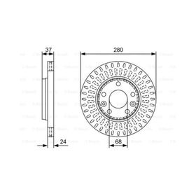 Bosch 0986479W70 Ön Fren Aynası
