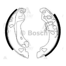 Bosch 0986487317 Arka Fren Balatası