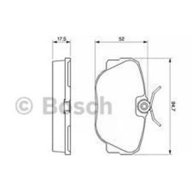 Bosch 0986491730 BMW E30 81-92 34111161347 Ön Fren Balatası