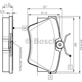 Bosch 0986494040 Arka Fren Balatası