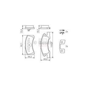 Bosch 0986494134 Ön Fren Balatası