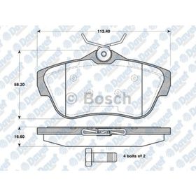 Bosch 0986494192 Arka Fren Balatası