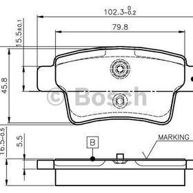 Bosch 0986494199 Arka Fren Balatası