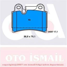 Bosch 0986494210 Arka Fren Balatası